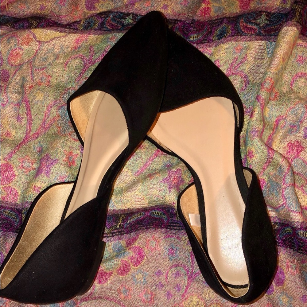 Black Suede Flats